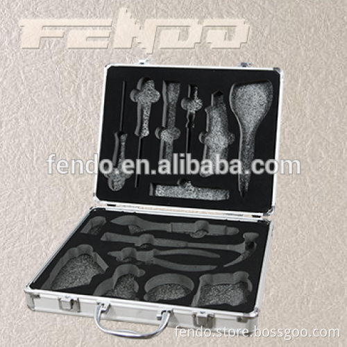 high quality Aluminium Lockable Tool Case Toolbox Organiser Storage Box medical chest